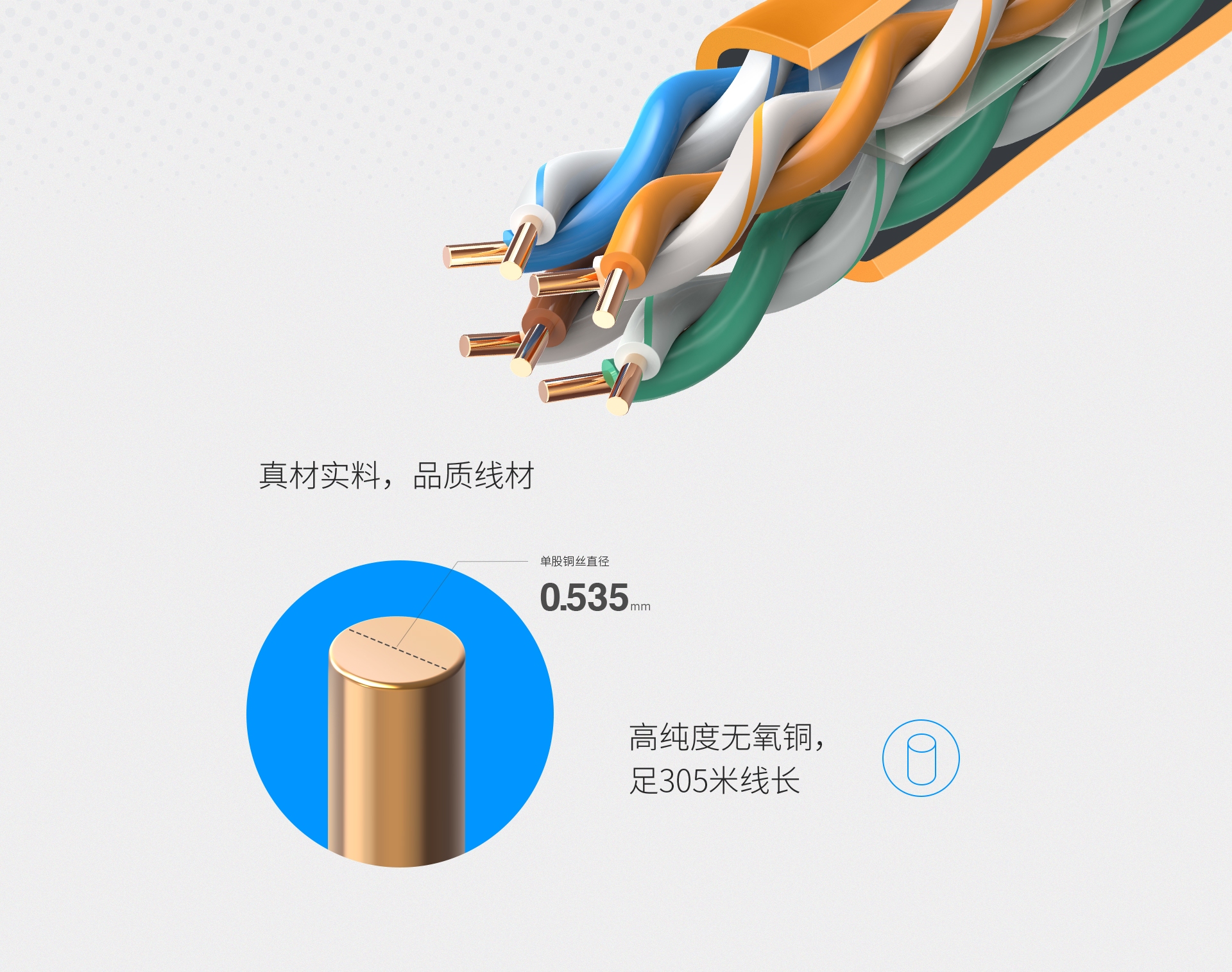 TL-EC6-305（橙） 六类非屏蔽网络工程线（305米） - TP-LINK官方网站
